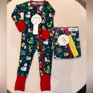 NWT Little Sleepies Holiday Hounds 6-12 months